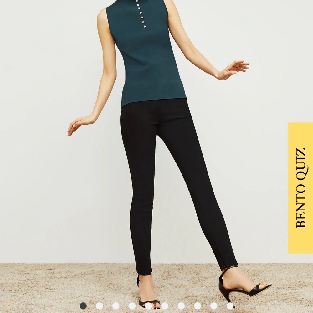 MM Lafleur Elegant Black Skinny Pants